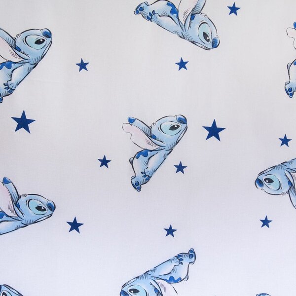 Miętowa bawełniana pościel dziecięca jednoosobowa 140x200 cm Lilo & Stitch "Buddies" – Jerry Fabrics