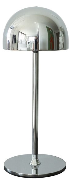 Lampa stołowa LED w kolorze srebra ze zdalnym sterowaniem i metalowym kloszem (wysokość 30 cm) Tim – Sirius