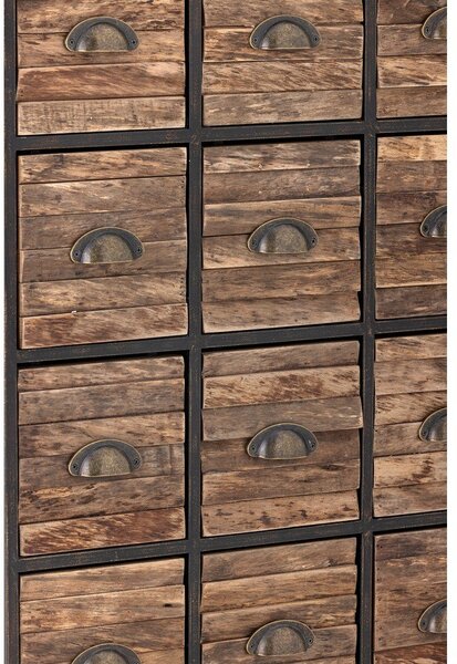 Czarno-brązowa metalowa komoda 60,5x92x33,5 cm Matteo – Bloomingville