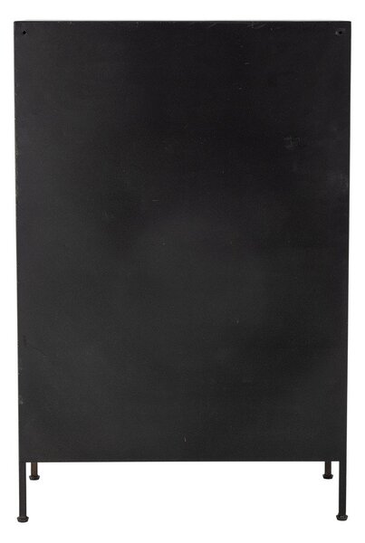 Czarno-brązowa metalowa komoda 60,5x92x33,5 cm Matteo – Bloomingville