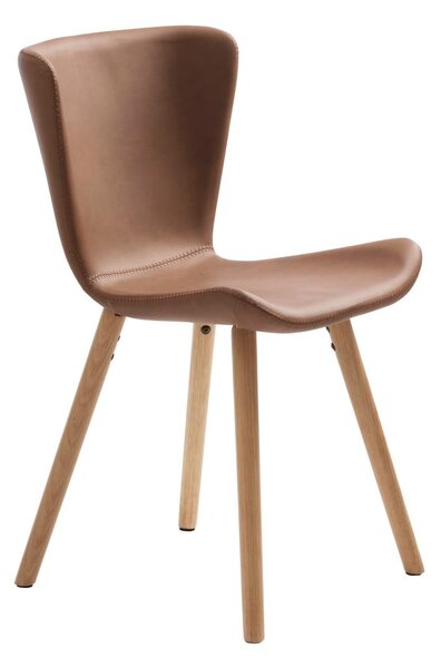 Brązowe metalowe krzesła zestaw 2 szt. Teslin – Unique Furniture