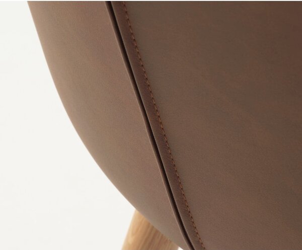 Brązowe metalowe krzesła zestaw 2 szt. Teslin – Unique Furniture