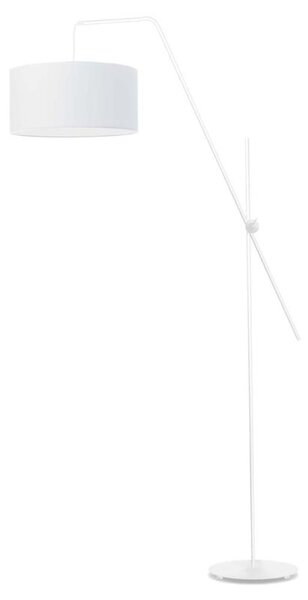 Lampa stojąca podłogowa przegubowa regulowana z abażurem walec MODERN