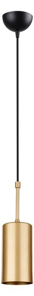 Lampa wisząca w kolorze złota Squid Lighting Geo, wys. 124 cm