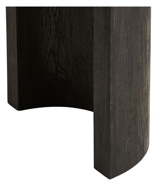Ciemnobrązowa konsola w dekorze dębu 38x114 cm Bibione – House Nordic