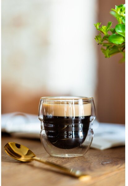 Szklane filiżanki na espresso/z podwójną ścianką zestaw 2 szt. 70 ml Sferico – Vialli Design