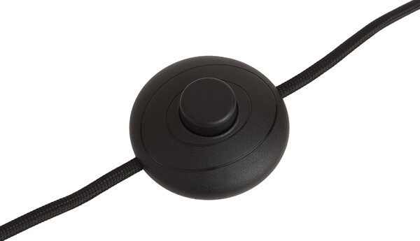 Lampa podłogowa Japandi brązowa tkanina typu teddy 2-źródła światła - Trompet