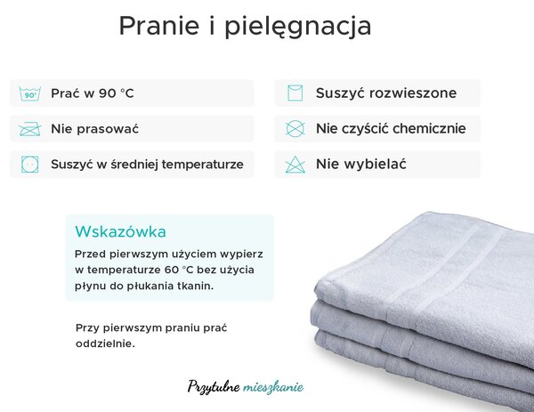 Ręcznik hotelowy 50 x 100 cm Royal biały, 100% bawełna