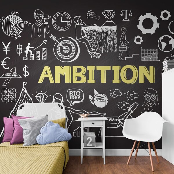 Tapeta tablica motywacyjna - Ambition