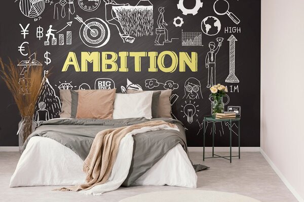 Tapeta tablica motywacyjna - Ambition