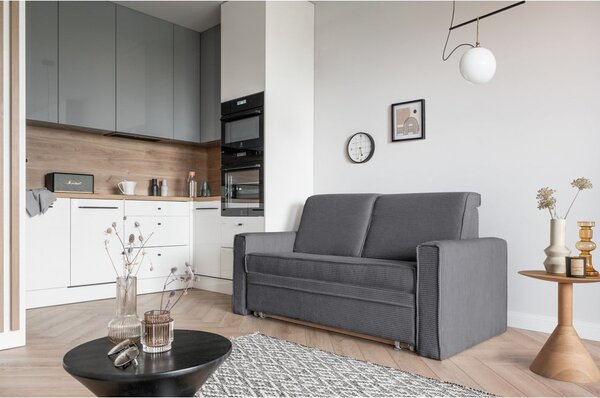 Szara rozkładana sofa 168 cm Lucky Lucy – Miuform