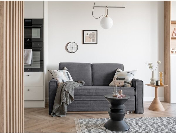 Szara rozkładana sofa 168 cm Lucky Lucy – Miuform