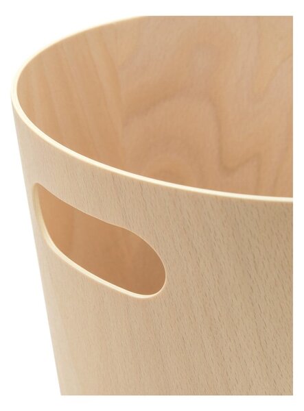 Biurowy kosz na śmieci w naturalnym kolorze 7,5 l Woodrow – Umbra