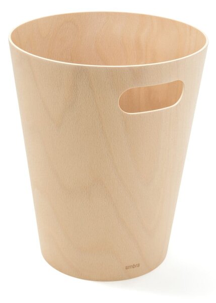Biurowy kosz na śmieci w naturalnym kolorze 7,5 l Woodrow – Umbra