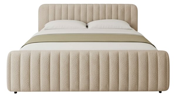 MebleMWM Łóżko tapicerowane z pojemnikiem SFG0160 | 180x200 | Boucle | Beż #4