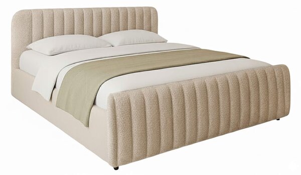 MebleMWM Łóżko tapicerowane z pojemnikiem SFG0160 | 180x200 | Boucle | Beż #4