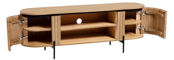 Szafka pod TV z litego drewna mango 160x56 cm Licia – Kave Home