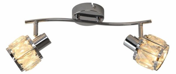 Lampa sufitowa chromowana Crownie 2xE14x40W wym:16x29x8cm Reality