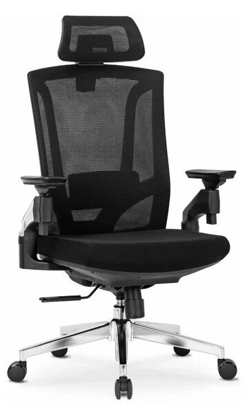 KrzesÅo Obrotowe Biurowe Fotel Ergonomiczny Biurowy Obrotowy Czarny WILLY
