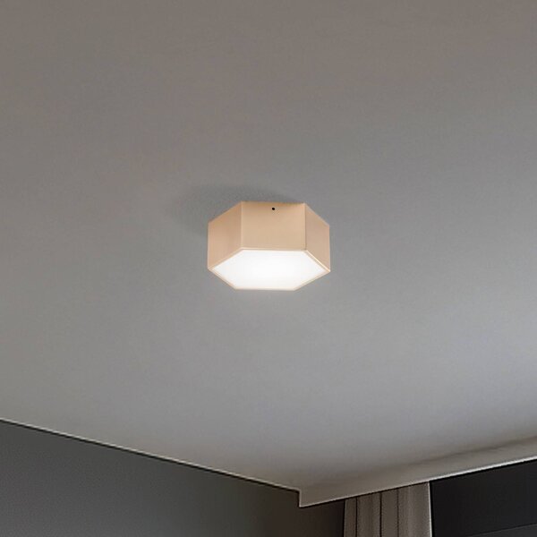 Lampa sufitowa LED Libre Argon, mosiężny / złoty, salon / jadalnia, metal