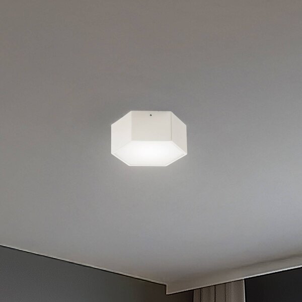 Lampa sufitowa LED Libre Argon, biały / opal, salon / jadalnia, metal