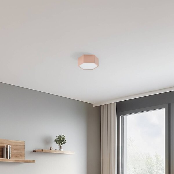 Lampa sufitowa LED Libre Argon, brązowy / rdzawy, salon / jadalnia, metal