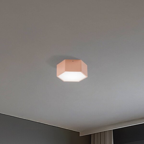 Lampa sufitowa LED Libre Argon, brązowy / rdzawy, salon / jadalnia, metal