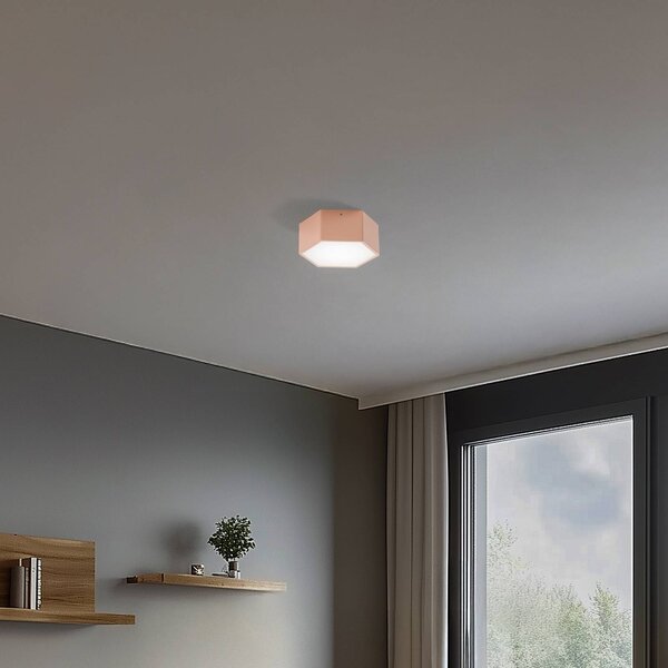 Lampa sufitowa LED Libre Argon, brązowy / rdzawy, salon / jadalnia, metal