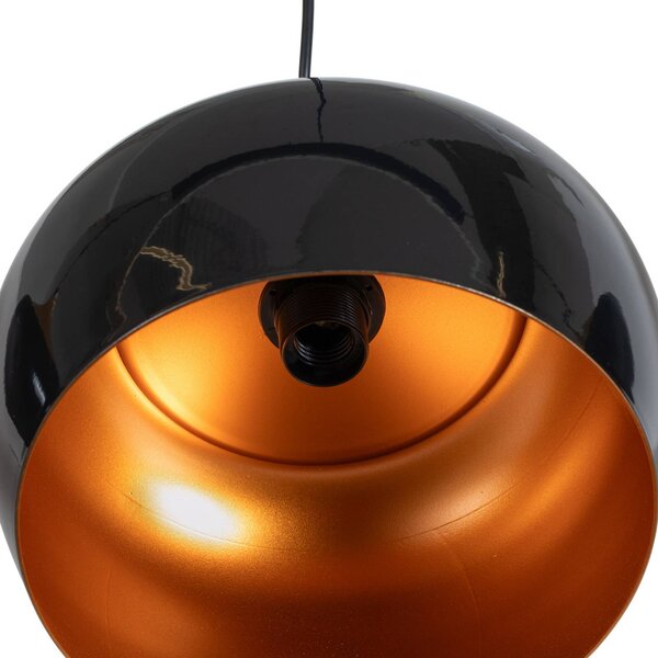 Lampa wisząca Berceste Opviq, możliwość ściemniania, czarny, salon / jadalnia, metal