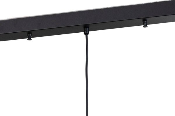 Lampa wisząca Berceste Opviq, możliwość ściemniania, czarny, salon / jadalnia, metal