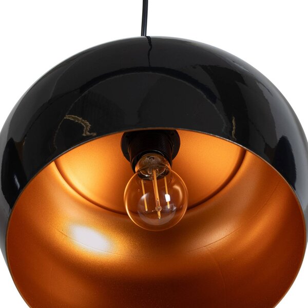 Lampa wisząca Berceste Opviq, możliwość ściemniania, czarny, salon / jadalnia, metal