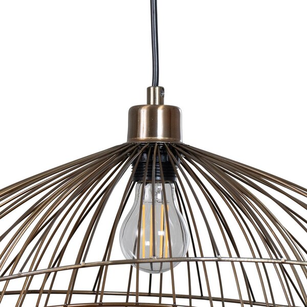 Lampa wisząca Tel Opviq, możliwość ściemniania, brązowy / mosiężny, salon / jadalnia, metal