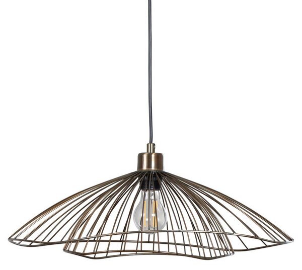 Lampa wisząca Tel Opviq, możliwość ściemniania, brązowy / mosiężny, salon / jadalnia, metal