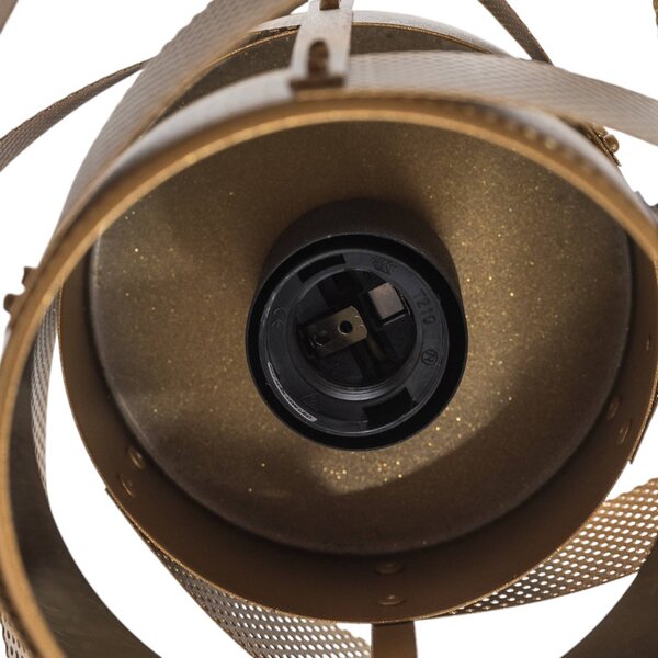 Lampa sufitowa Vento Domiluce, możliwość ściemniania, mosiężny / złoty, salon / jadalnia, metal, nowoczesny