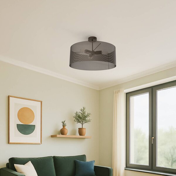 Lampa sufitowa Zofia Domiluce, możliwość ściemniania, brązowy / rdzawy, salon / jadalnia, metal, nowoczesny