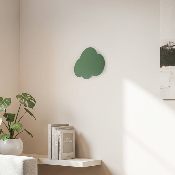 Kinkiet Cloud TK Lighting, możliwość ściemniania, zielony, salon / jadalnia, metal, młodzieżowy