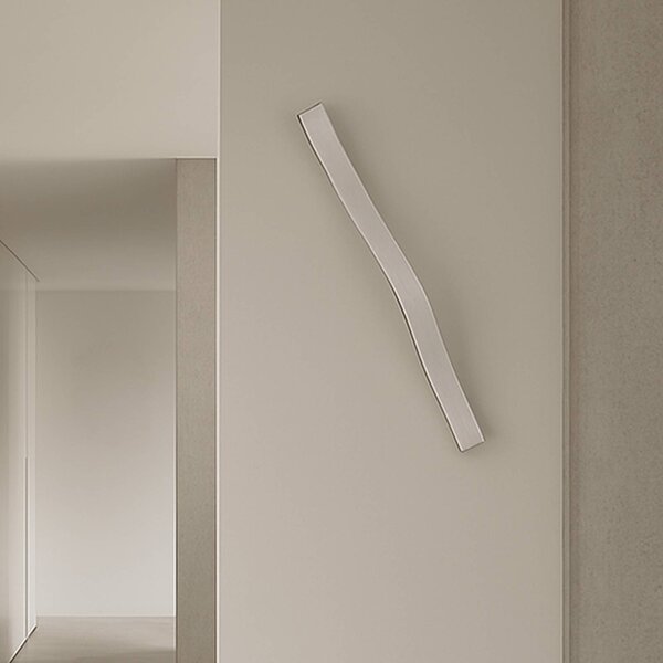 Kinkiet LED Alvon Lindby, aluminiowy / szary / cynkowy, salon / jadalnia, metal, nowoczesny