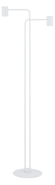 Lampa podłogowa minimalistyczna nowoczesna biała dwa reflektorki 2xGU10 25W Luis Sigma Lighting