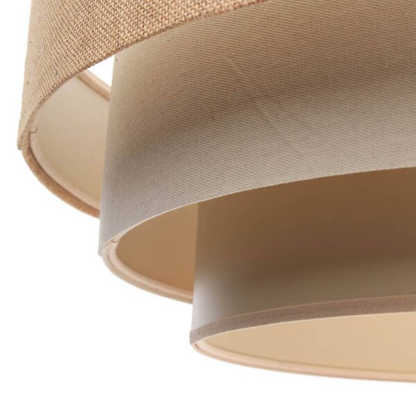 Lampa wisząca Boho Maco Design, możliwość ściemniania, kremowy / amber, salon / jadalnia, tkanina / materiał / jedwab