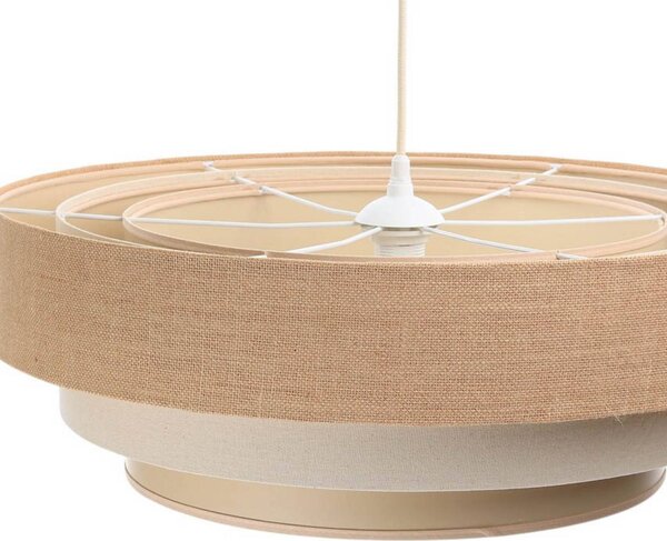 Lampa wisząca Boho Maco Design, możliwość ściemniania, kremowy / amber, salon / jadalnia, tkanina / materiał / jedwab