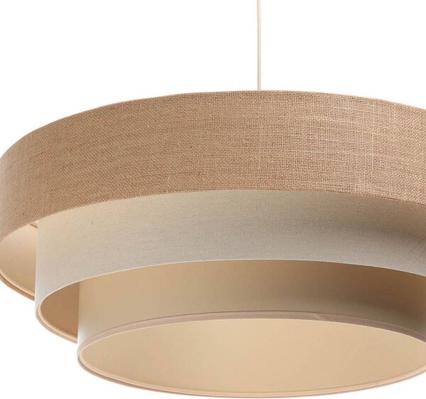 Lampa wisząca Boho Maco Design, możliwość ściemniania, kremowy / amber, salon / jadalnia, tkanina / materiał / jedwab