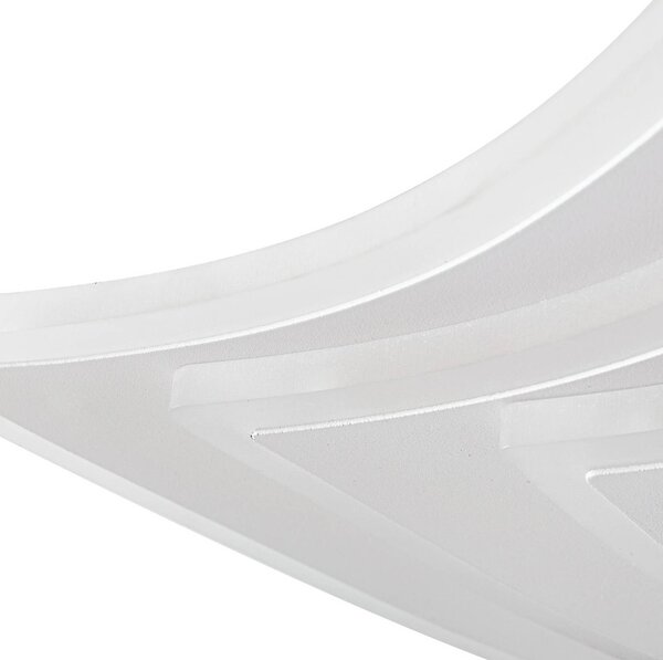 Lampa sufitowa LED Rebeka Lindby, możliwość ściemniania, biały / opal, salon / jadalnia, metal, nowoczesny