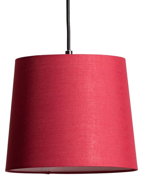 Lampa wisząca Amilia Lindby, możliwość ściemniania, jasne drewno, salon / jadalnia, tkanina / materiał / jedwab, młodzieżowy