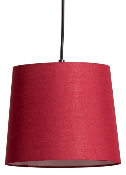 Lampa wisząca Amilia Lindby, możliwość ściemniania, jasne drewno, salon / jadalnia, tkanina / materiał / jedwab, młodzieżowy