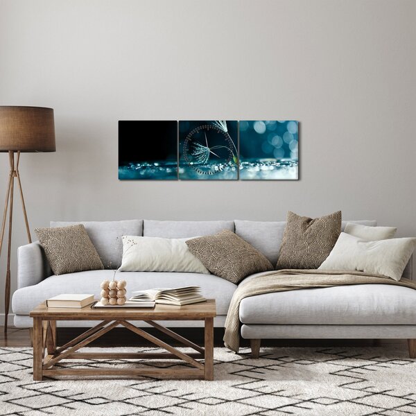 Obraz - Makro (z zegarem) (90x30 cm)