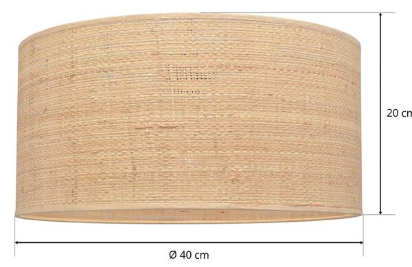 HELAM Klosz lampy Abba E27 Ø40/wysokość 20 cm, rattan