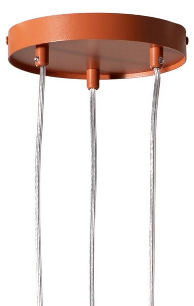 Lampa wisząca Sopel 3 SIGMA, możliwość ściemniania, czerwony, salon / jadalnia, metal, nowoczesny