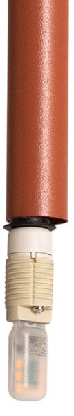 Lampa wisząca Sopel 1 SIGMA, możliwość ściemniania, czerwony, salon / jadalnia, metal, nowoczesny