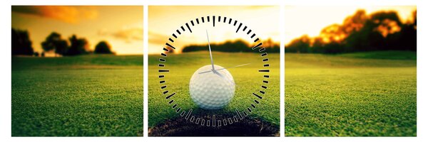 Obraz - Golf (z zegarem) (90x30 cm)