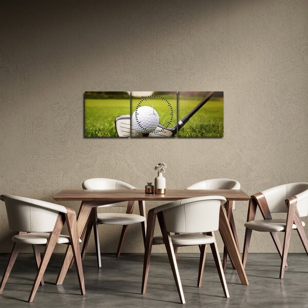 Obraz - Golf (z zegarem) (90x30 cm)